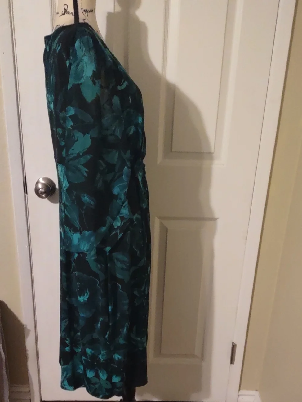Connectel Apparel Green Floral Sheath Dress - Women's Sizes 14 P New